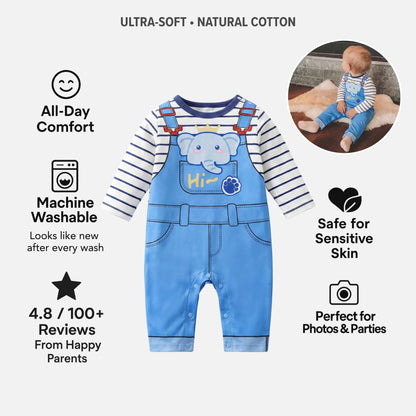 AMA™ Little Сute Elephant Kids Onesie