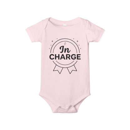 AMA™ "In Charge" – Funny Baby Bodysuit