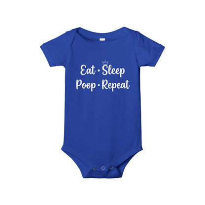 AMA™ "Eat Sleep Poop Repeat" – Funny Baby Bodysuit