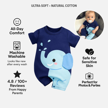 AMA™ Little Elephant Kids Onesie