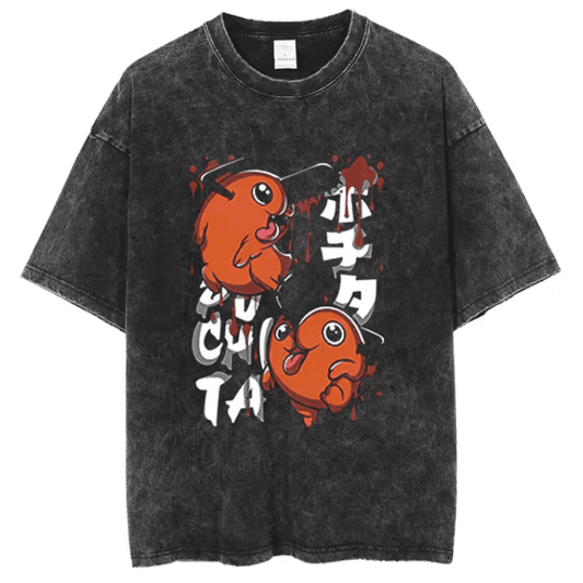 |Chainsaw Man| Pochita v1 Aki Hayakawa Vintage T-Shirt