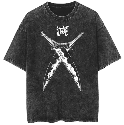 |Demon Slayer| Swords Vintage T-Shirt