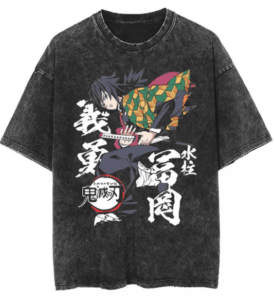 |Demon Slayer| Giyu Tomioka Vintage T-Shirt