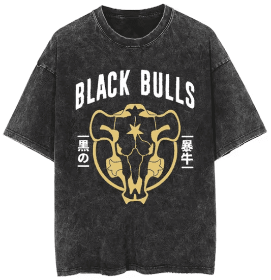 |Black Clover| Black Bulls Vintage T-Shirt