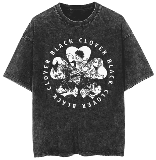 |Black Clover| Black Bulls Squad Vintage T-Shirt