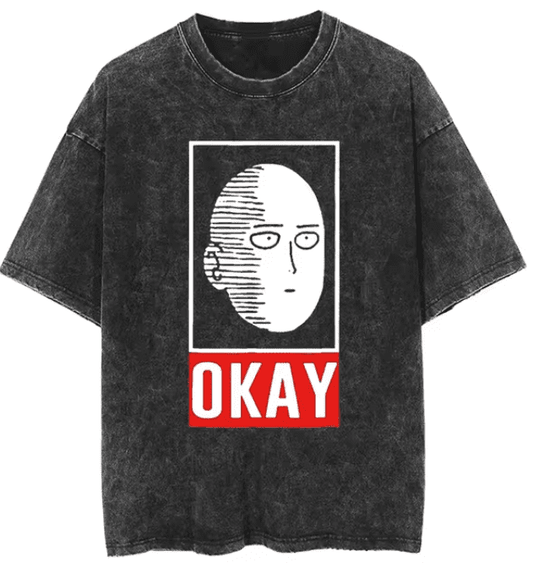 |One-Punch Man| Saitama OK v2 Vintage T-Shirt