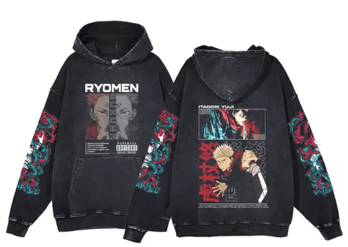 |JJK| Ryomen Sukuna Vintage Hoodie