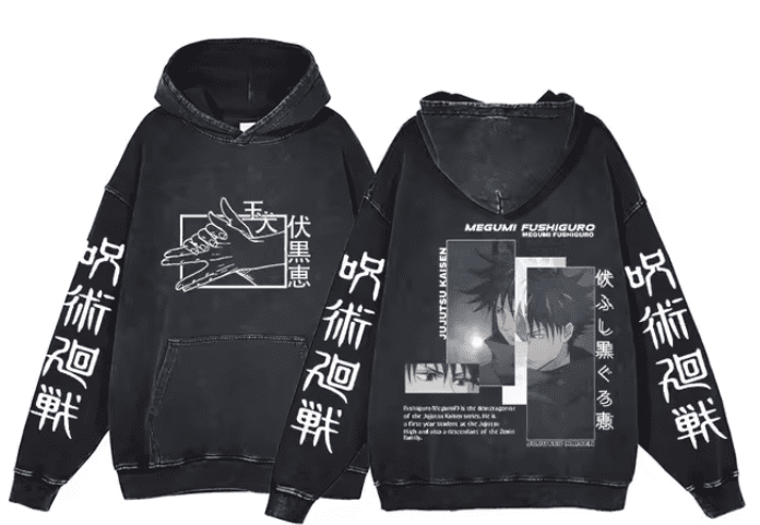 |JJK| Megumi Fushiguro Vintage Hoodie