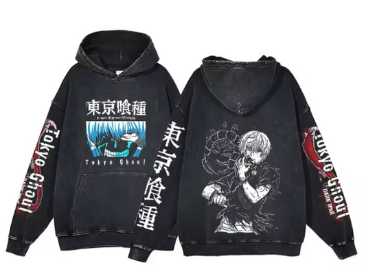 |Tokyo Ghoul| Kaneki Ken Vintage Kapuzenpullover