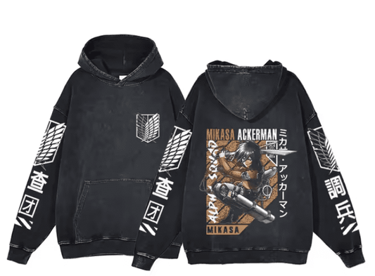 |AoT| Mikasa Ackerman Vintage Hoodie