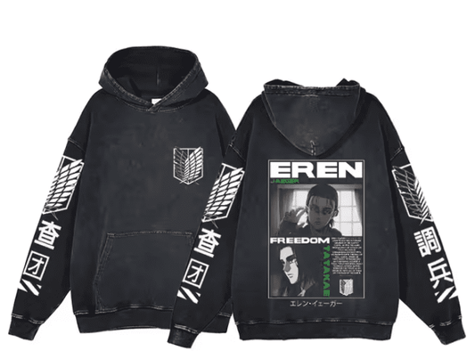 |AoT| Eren Vintage Hoodie