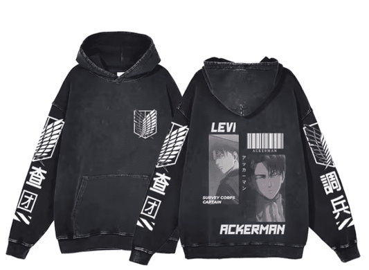 |AoT| Levi Ackerman v1 Vintage Hoodie