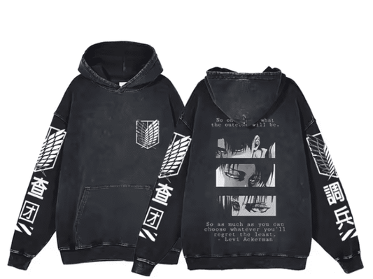 |AoT| Levi Ackerman v2 Vintage Hoodie