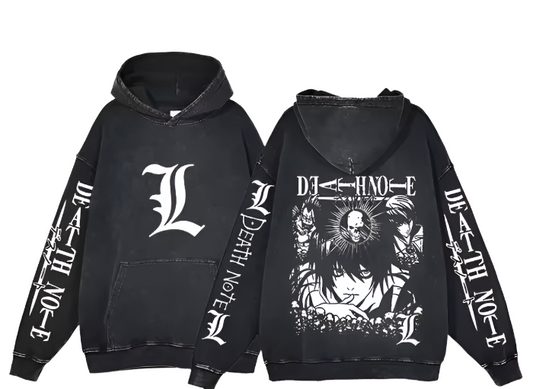 |Death Note| L & Light Vintage Hoodie