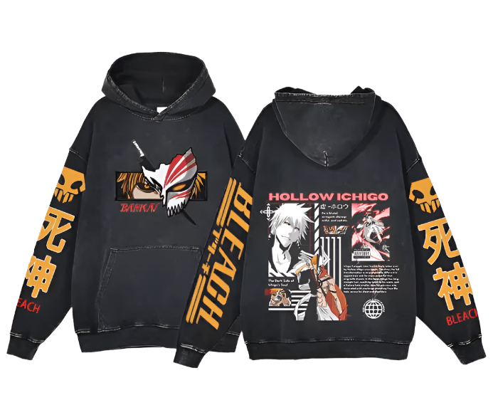 |Bleach|Hollow Ichigo Vintage Hoodie