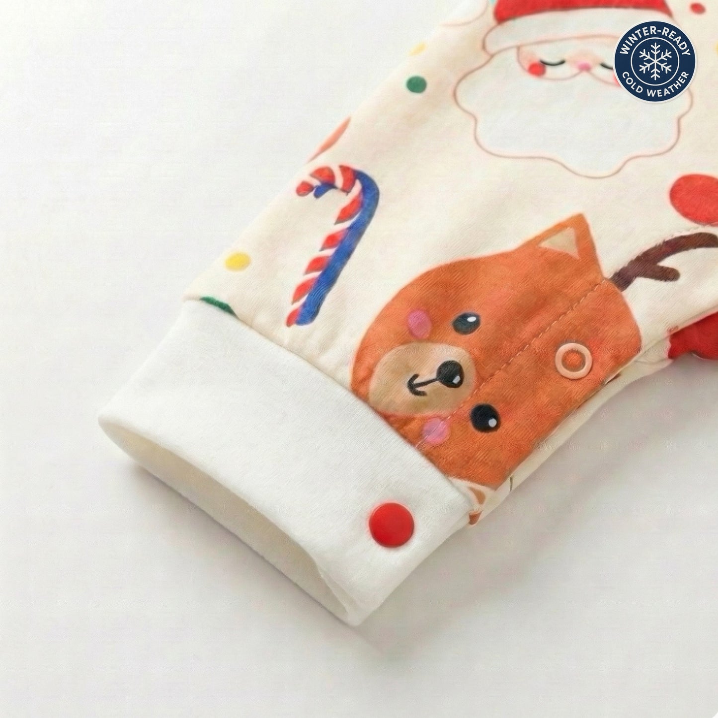 AMA™Santa & Reindeer Party Baby Romper