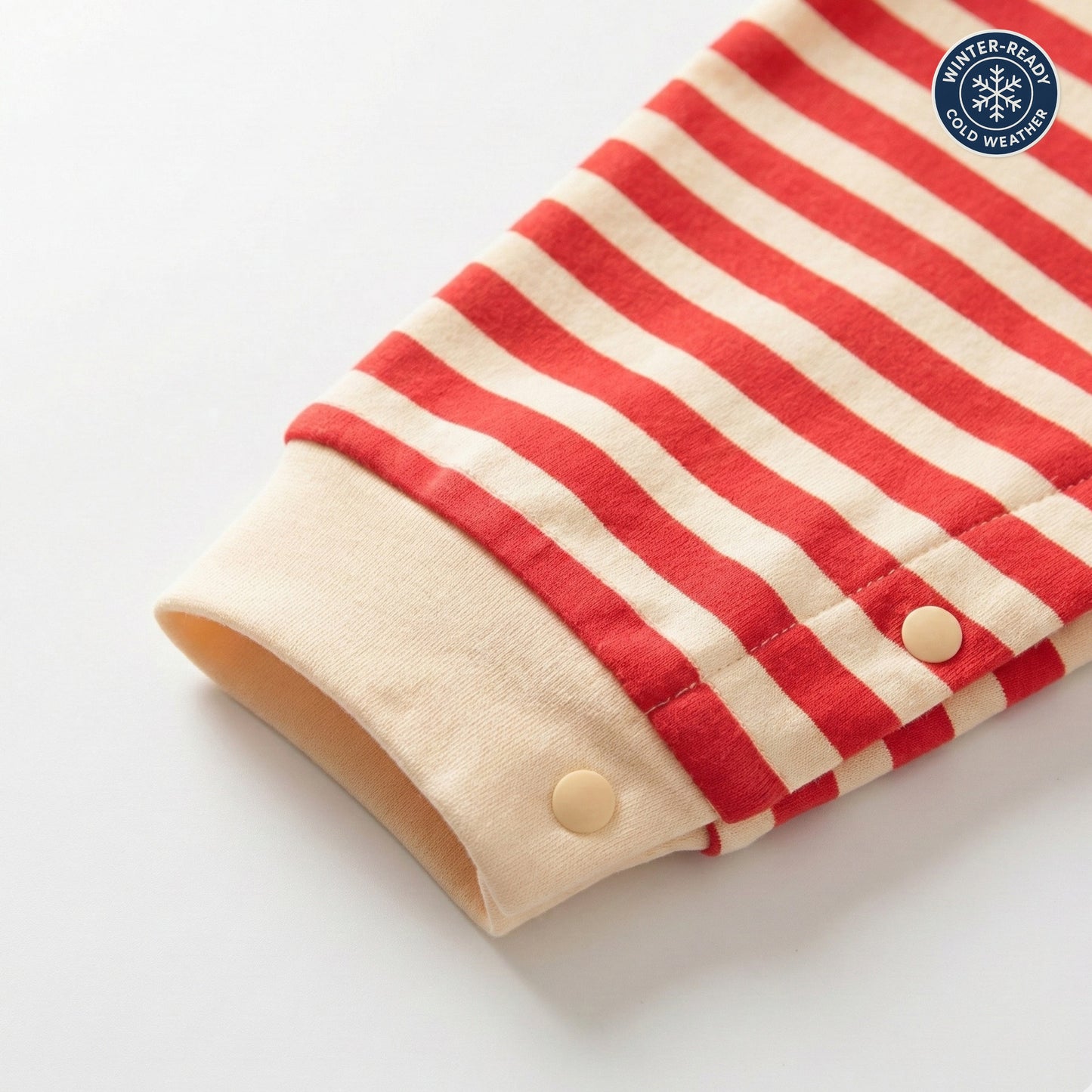 AMA™Pom-Pom Santa Stripe Romper