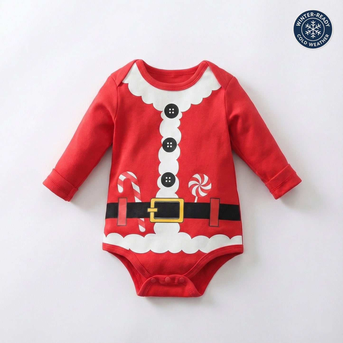 AMA™Candy Cane Santa 3-Piece Baby Set