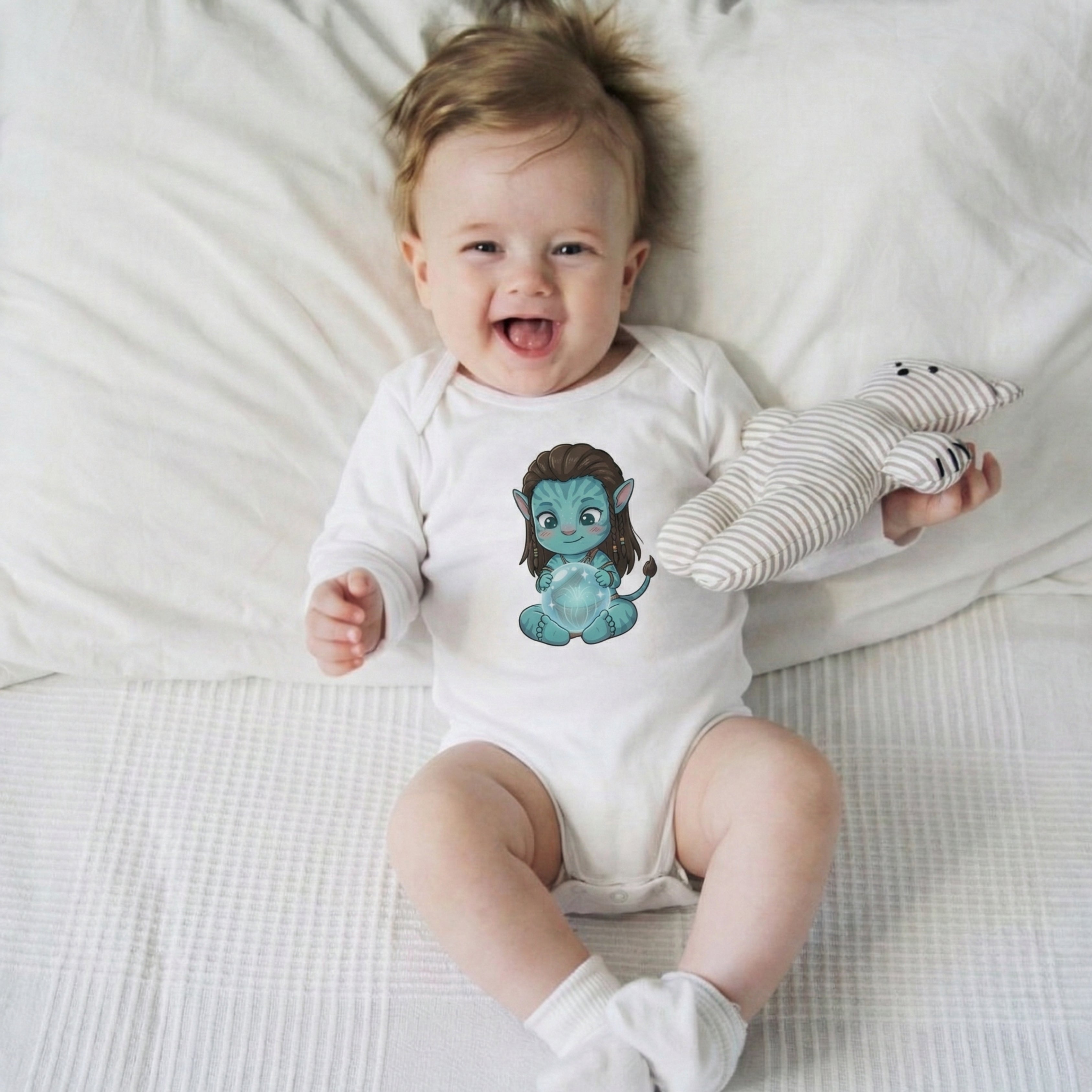 AMA™ Сhibi Jake Sully Kids Bodysuit