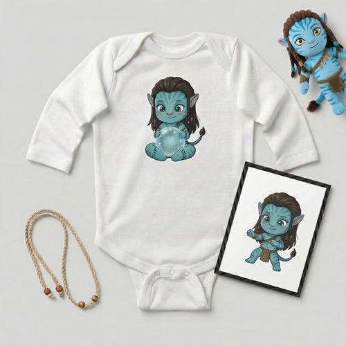 AMA™ Сhibi Jake Sully Kids Bodysuit