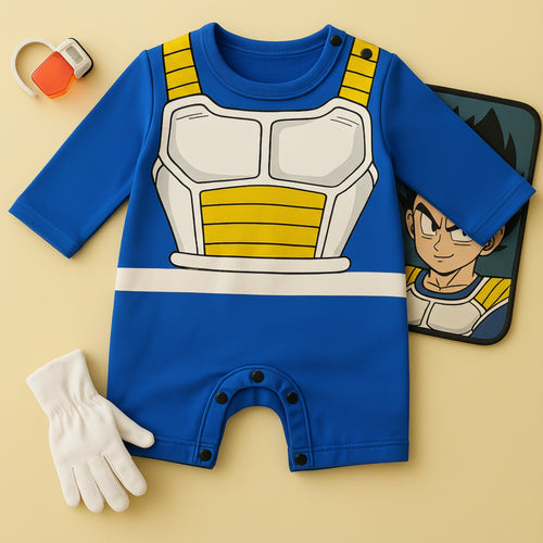 AMA™ Little Vegeta Fullcover Kids Onesie