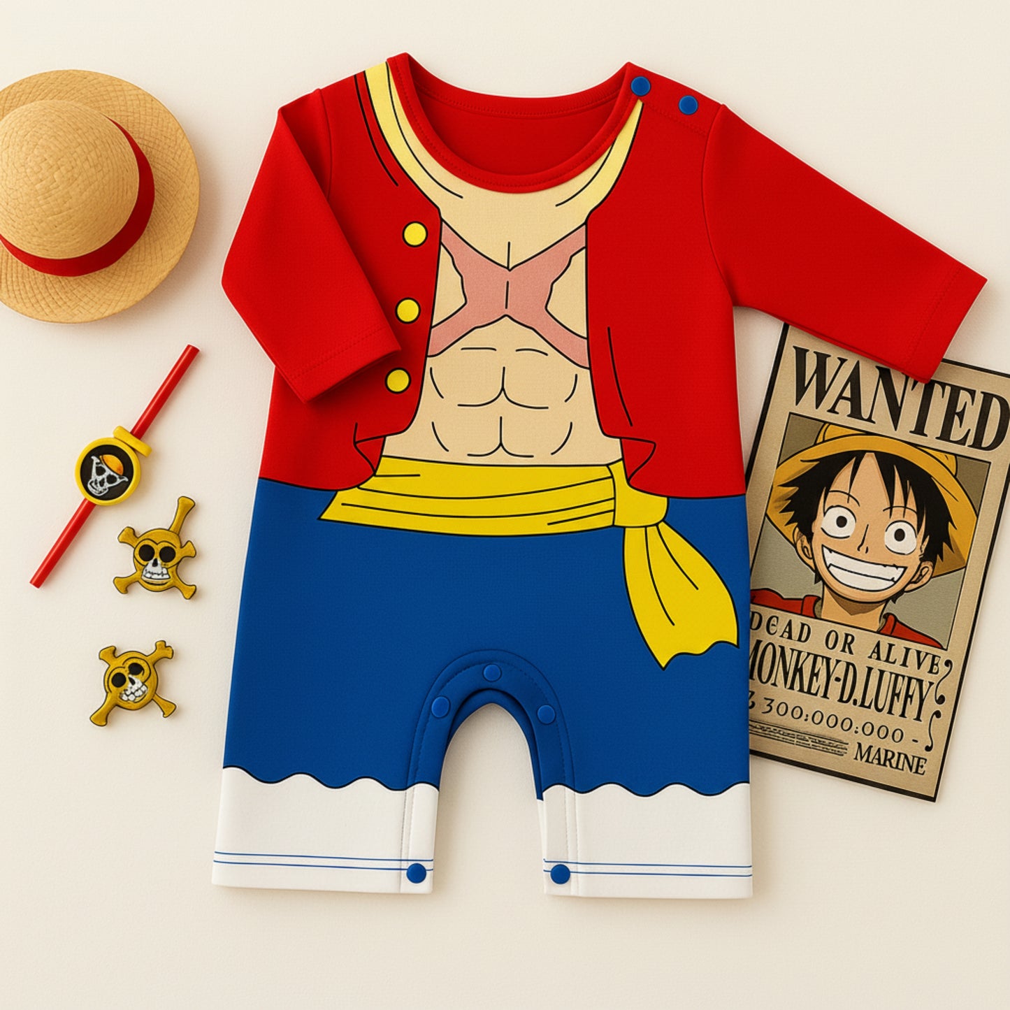 AMA™ Little Luffy Fullcover Kids Onesie