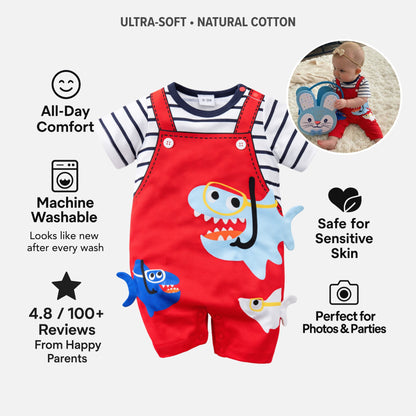 AMA™ Little Shark Diver Kids Onesie