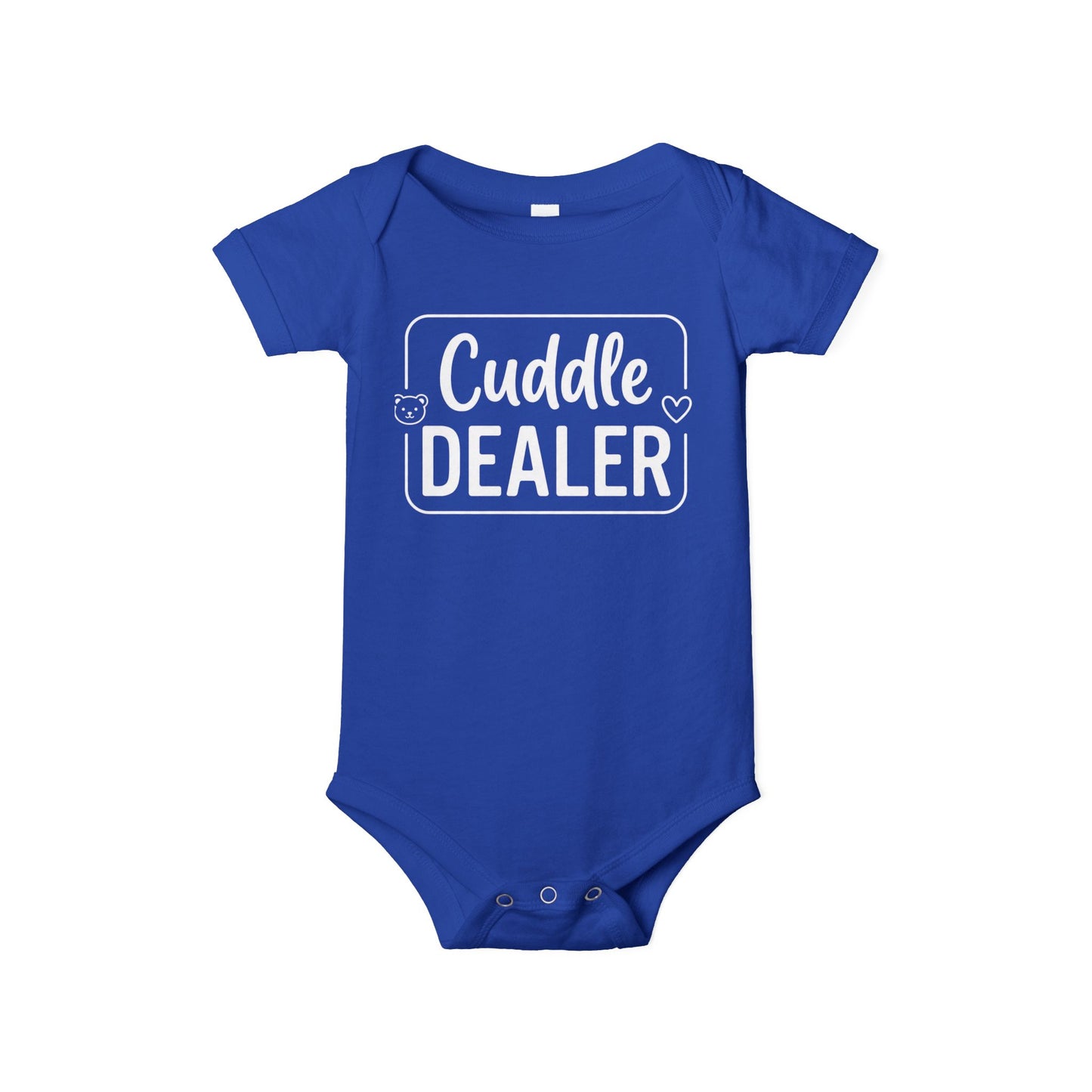 AMA™ "Cuddle Dealer" – Funny Baby Bodysuit