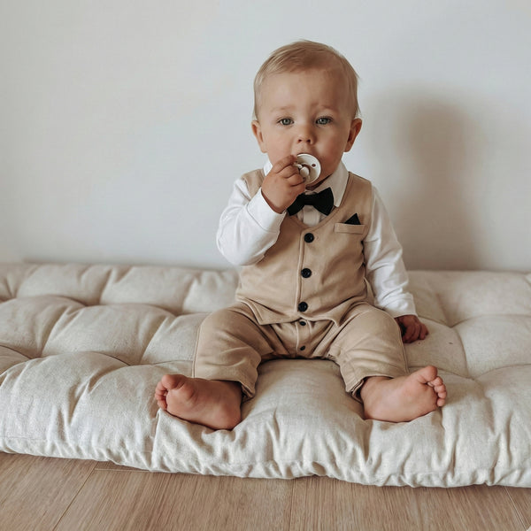 AMA™ Little Champagne Gentleman Kids Romper