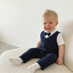AMA™ Little Gentleman Bowtie Kids Romper