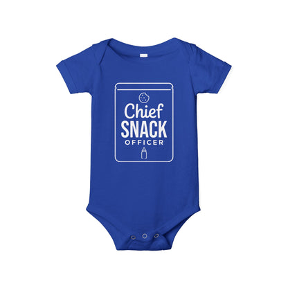 AMA™ "Chief Snack Officer" – Funny Baby Bodysuit