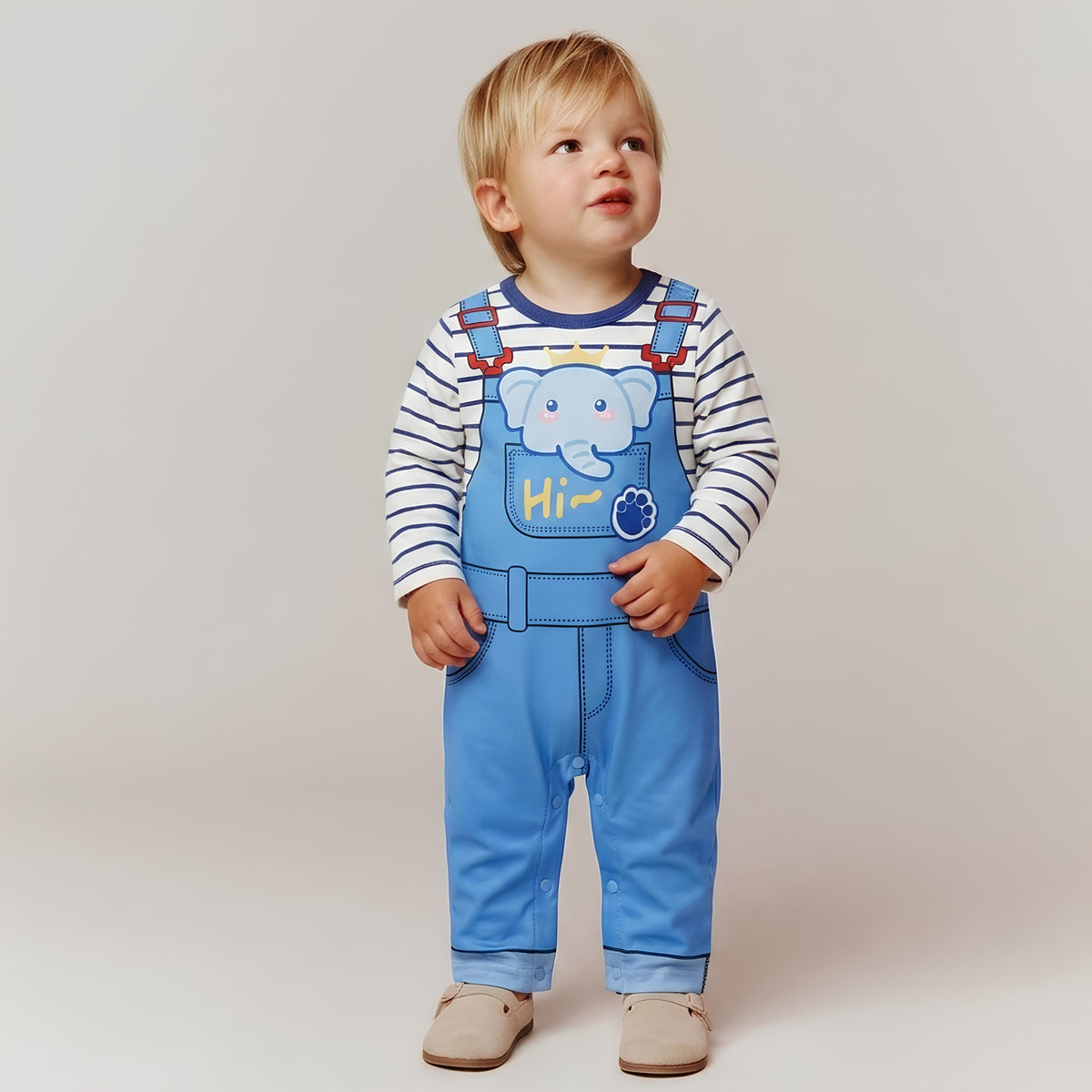 AMA™ Little Сute Elephant Kids Romper