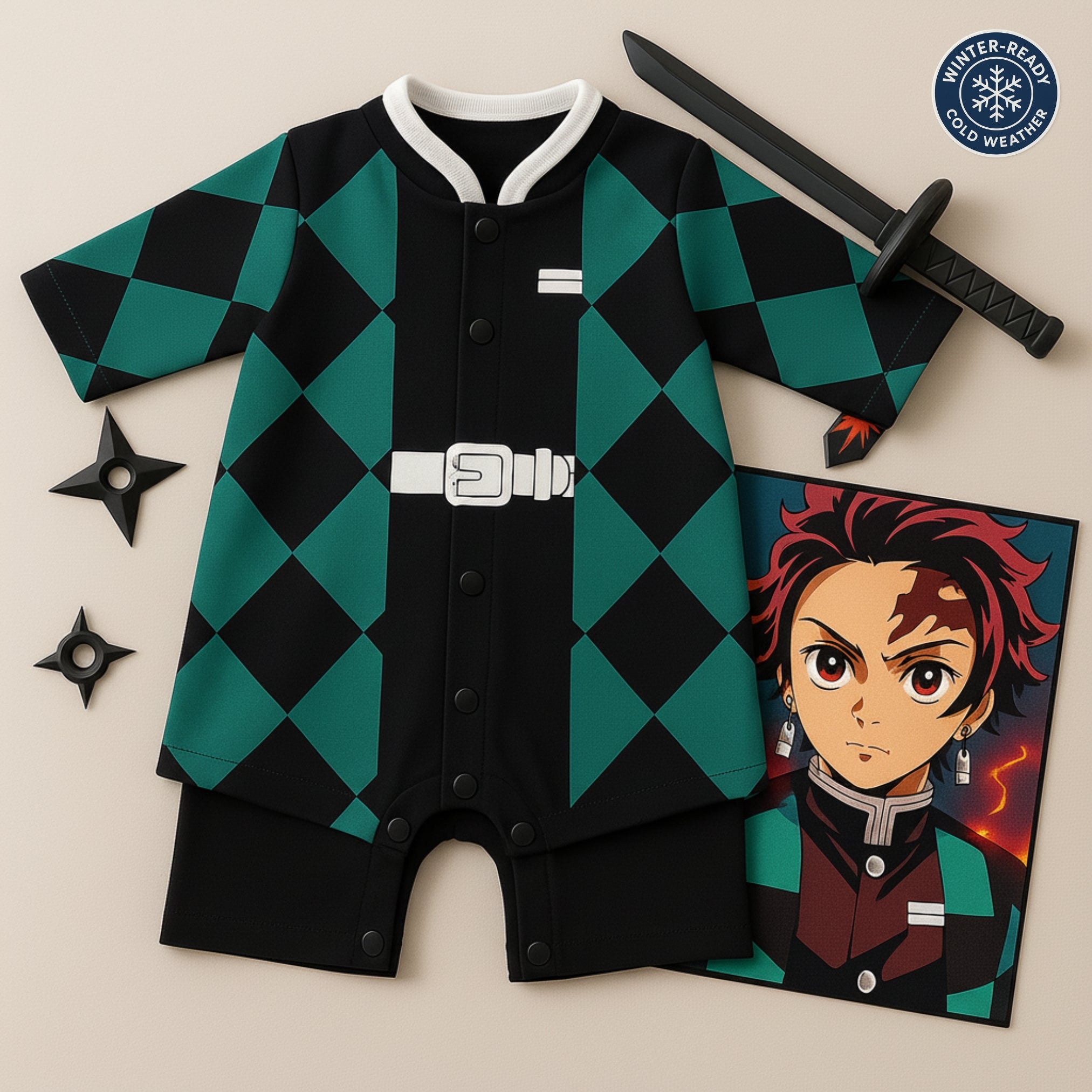 AMA™ Little Tanjiro Fullcover Bodysuit