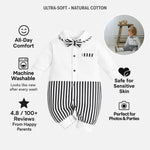 AMA™ Little Stripe Gentleman Kids Romper