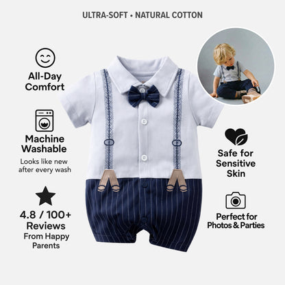 AMA™ Little Suspenders Gentleman Kids Onesie