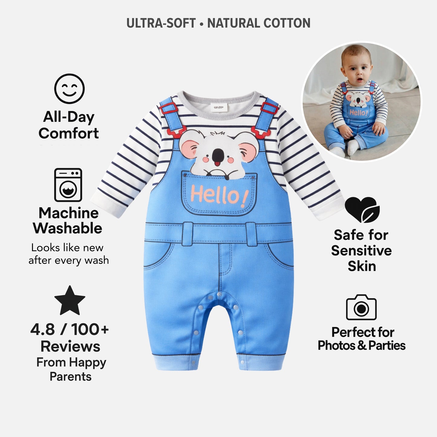 AMA™ Little Koala Kids Onesie