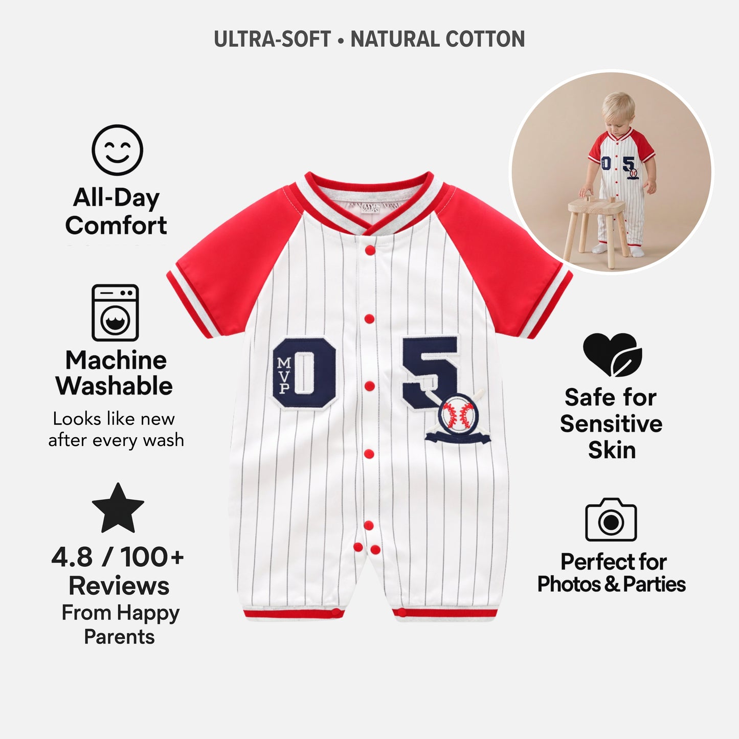 AMA™ Little All-Star Kids Onesie