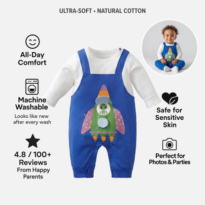 AMA™ Little Alien Rocket Kids Onesie