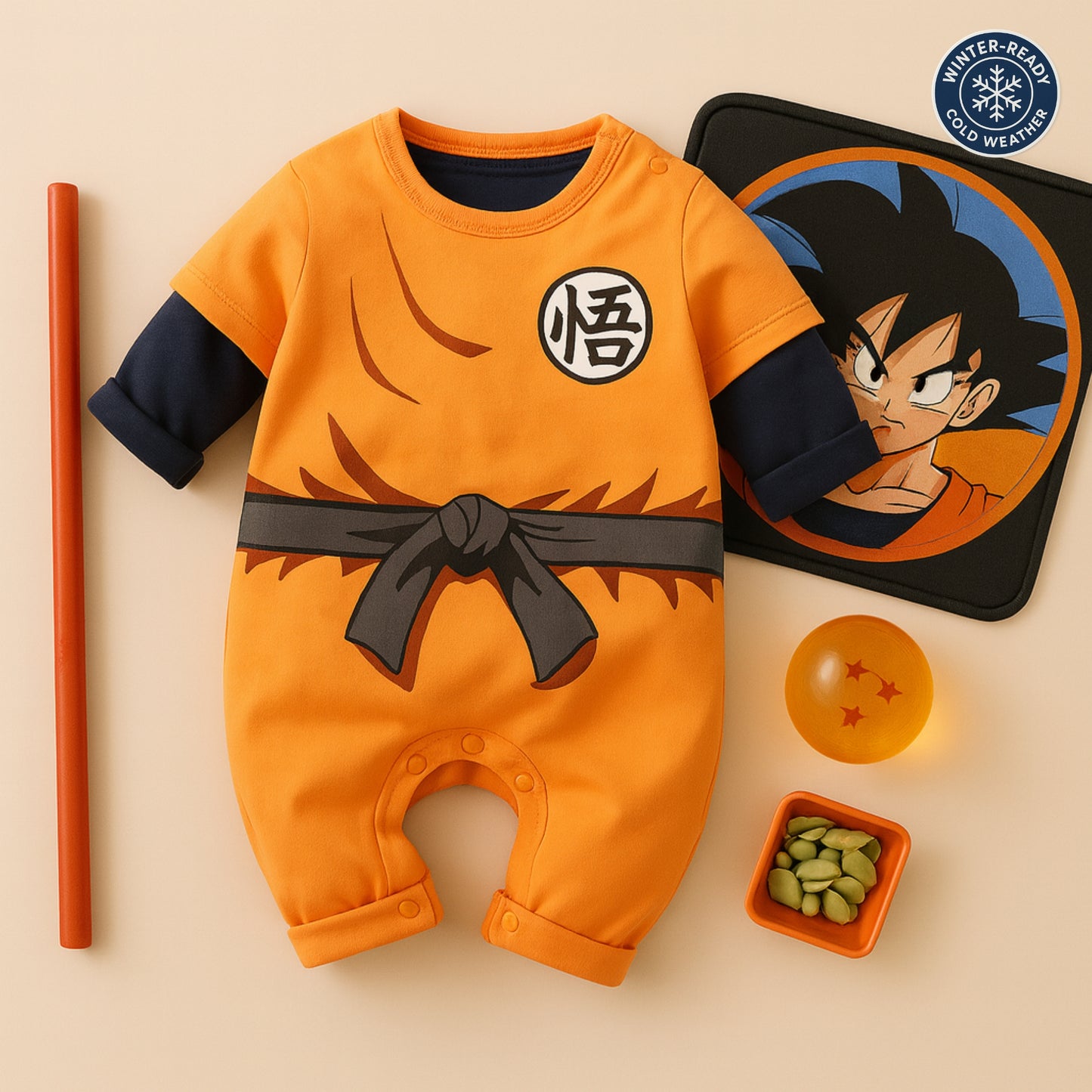 AMA™ Little Goku Fullcover Kids Onesie