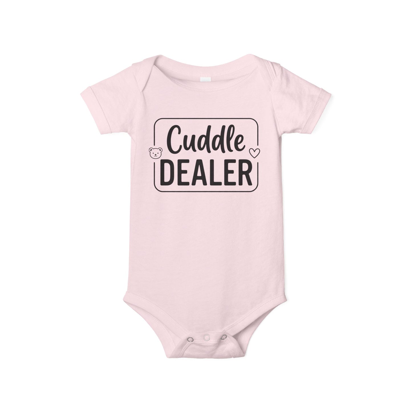 AMA™ "Cuddle Dealer" – Funny Baby Bodysuit
