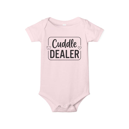 AMA™ "Cuddle Dealer" – Funny Baby Bodysuit