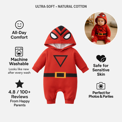AMA™ Little Red Mask Kids Cosplay Bodysuit