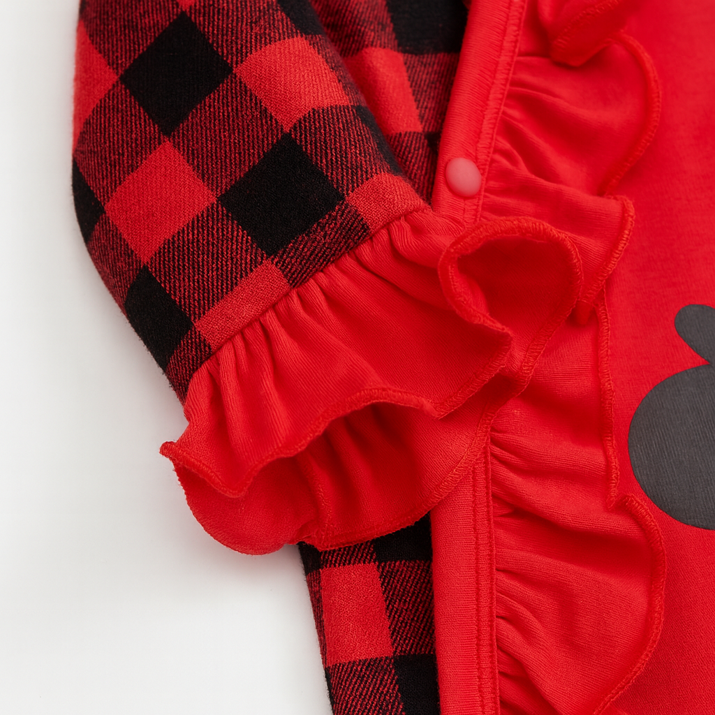 AMA™ Santa Sweetheart Ruffle Romper