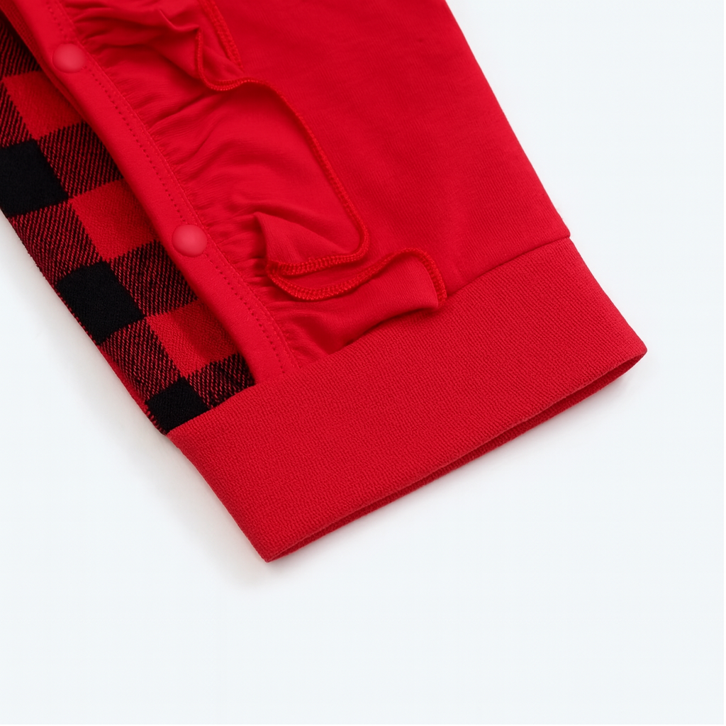 AMA™ Santa Sweetheart Ruffle Romper