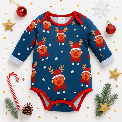 AMA™ Rudolph Under the Stars Romper