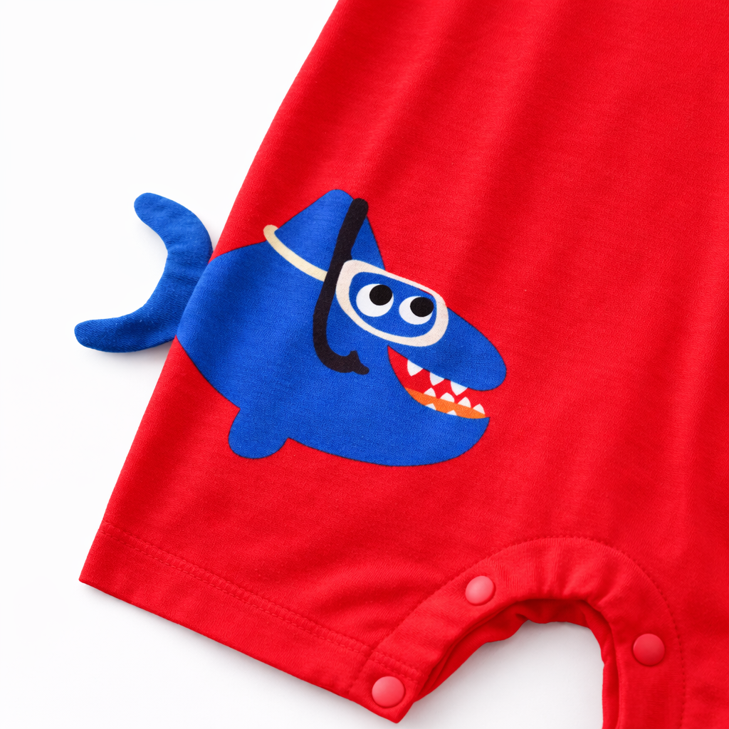 AMA™ Little Shark Diver Kids Onesie