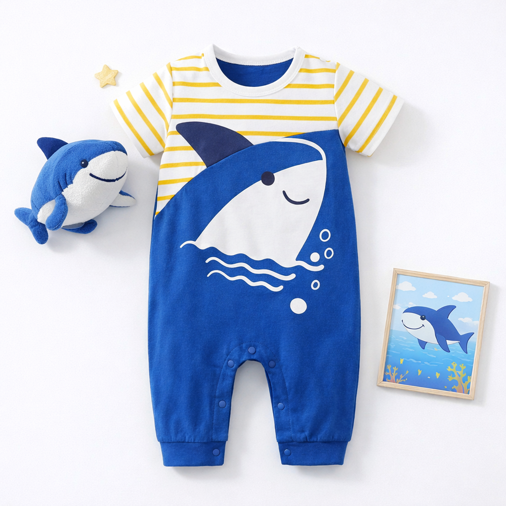 AMA™ Little Shark Kids Onesie