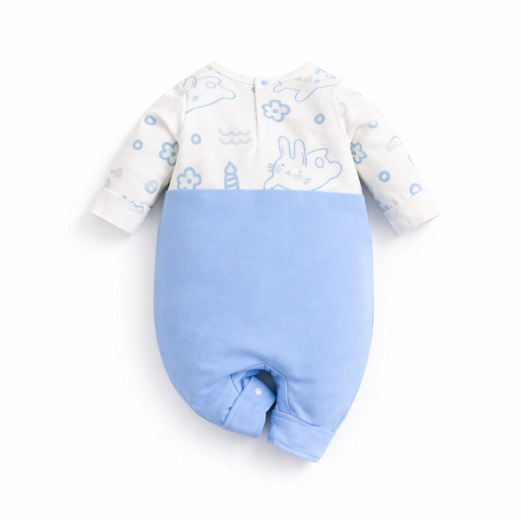 AMA™ Little Blue Bunny Kids Romper