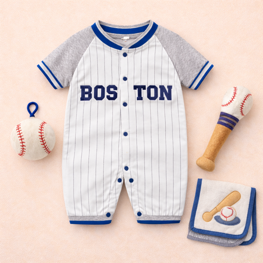 AMA™ Little Boston Slugger Kids Onesie