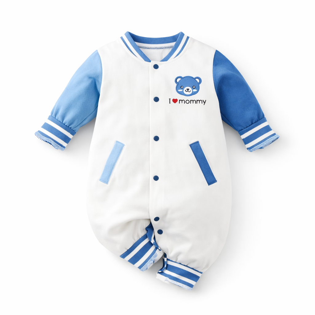 AMA™ Little Soccer Bear Kids Onesie